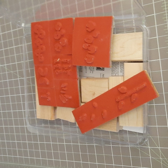 Spring Garden rubber stamp set new condition - Picture 2 of 2